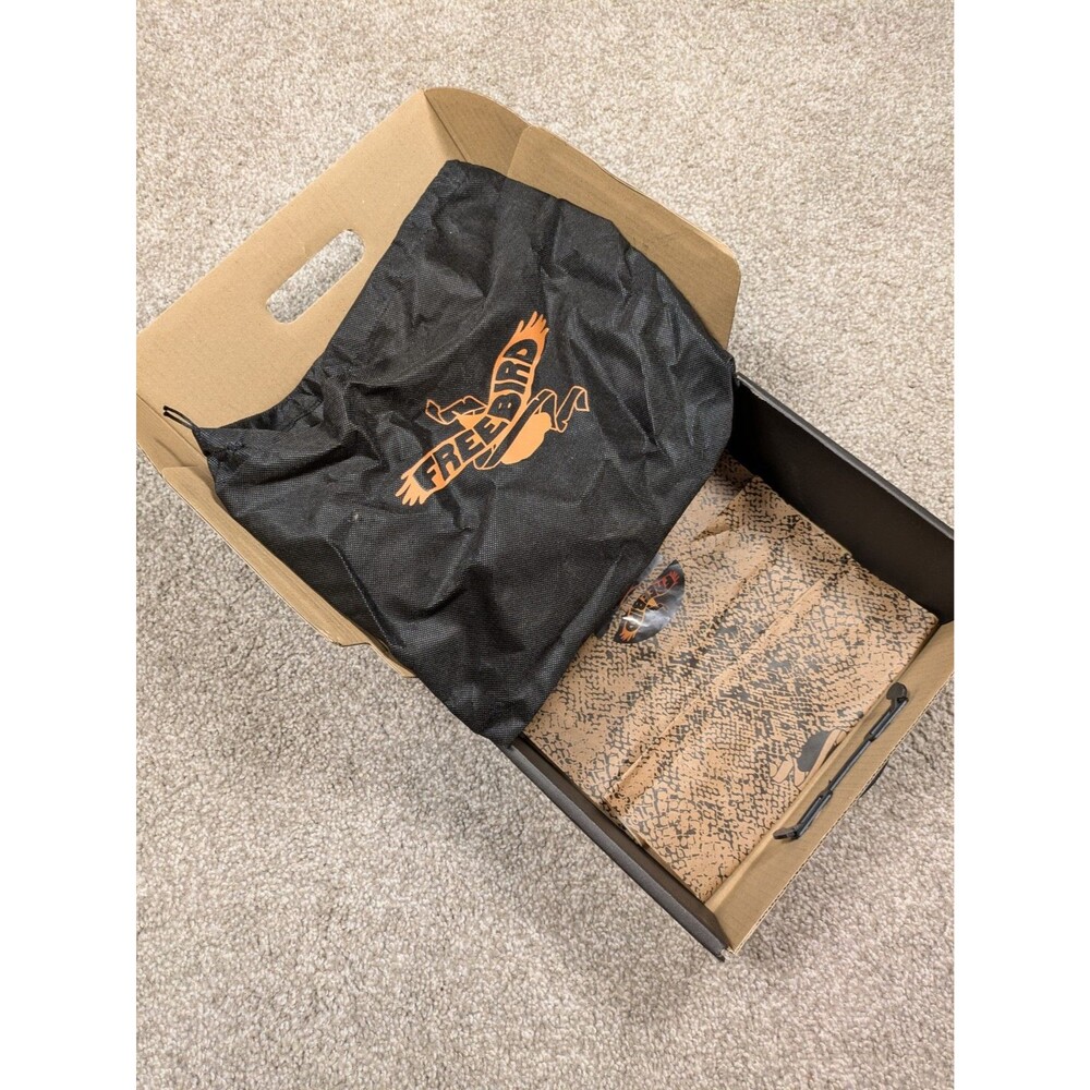 EMPTY REPLACEMENT SHOE / HEEL BOX & DUST BAG ONLY - Freebird Randi Black Leather - Picture 2 of 9